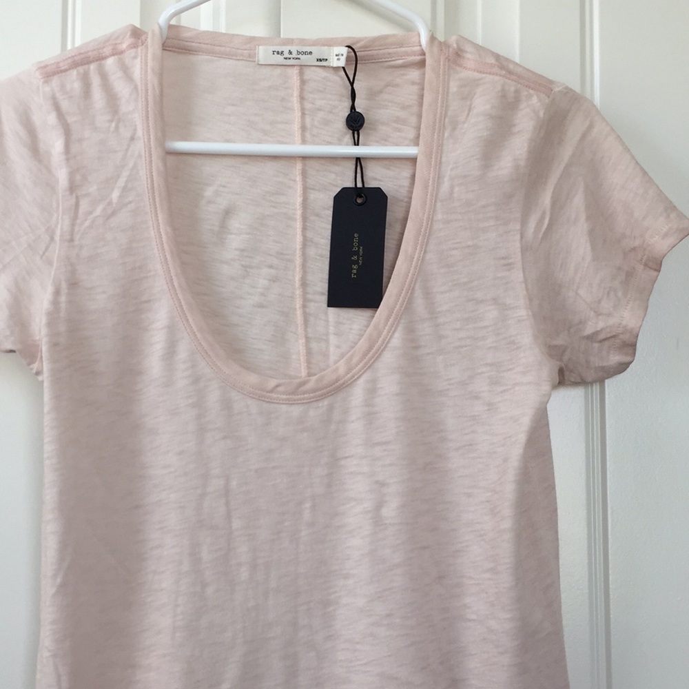 (NEW) Rag & Bone Luxe Short Sleeve Top